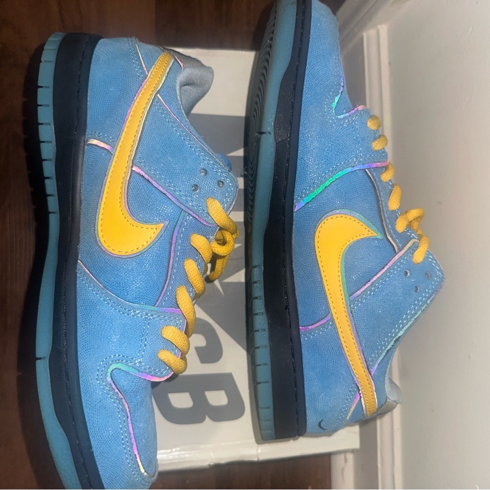 Kids Blue and Yellow Sneakers